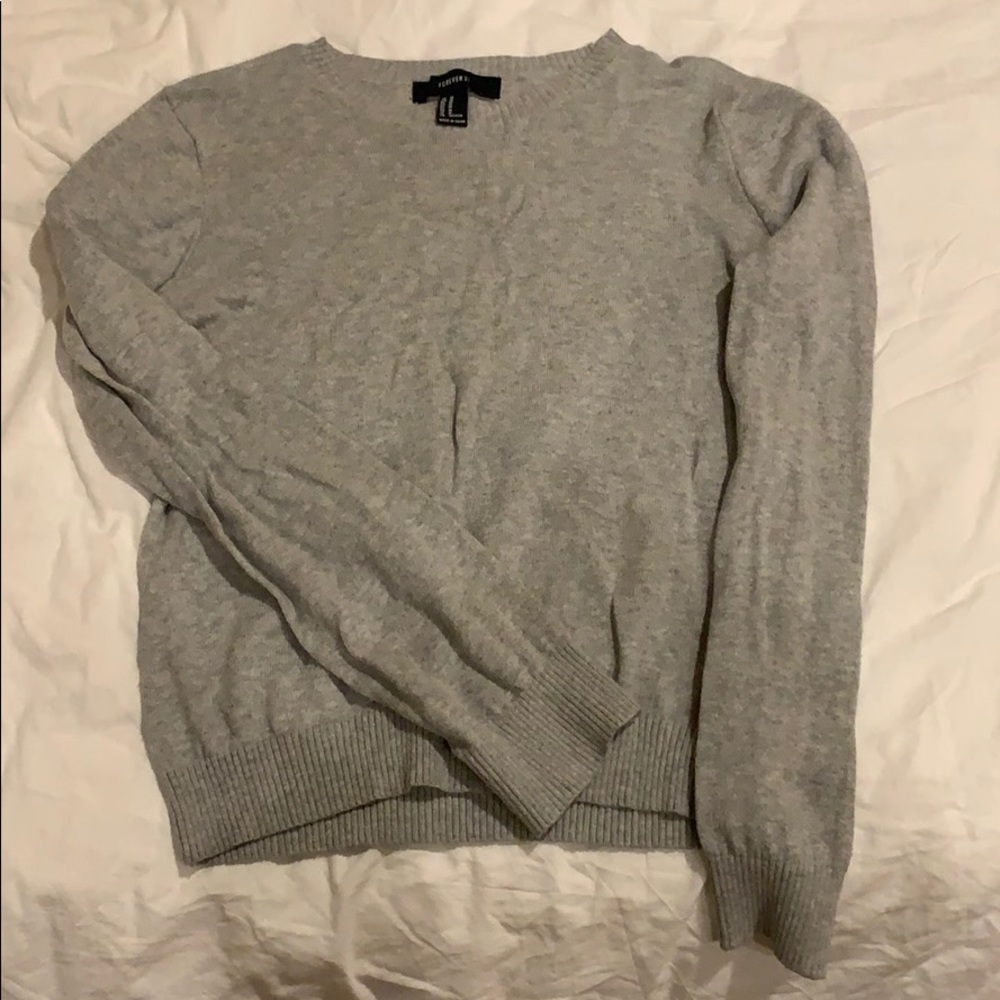 Gray sweater